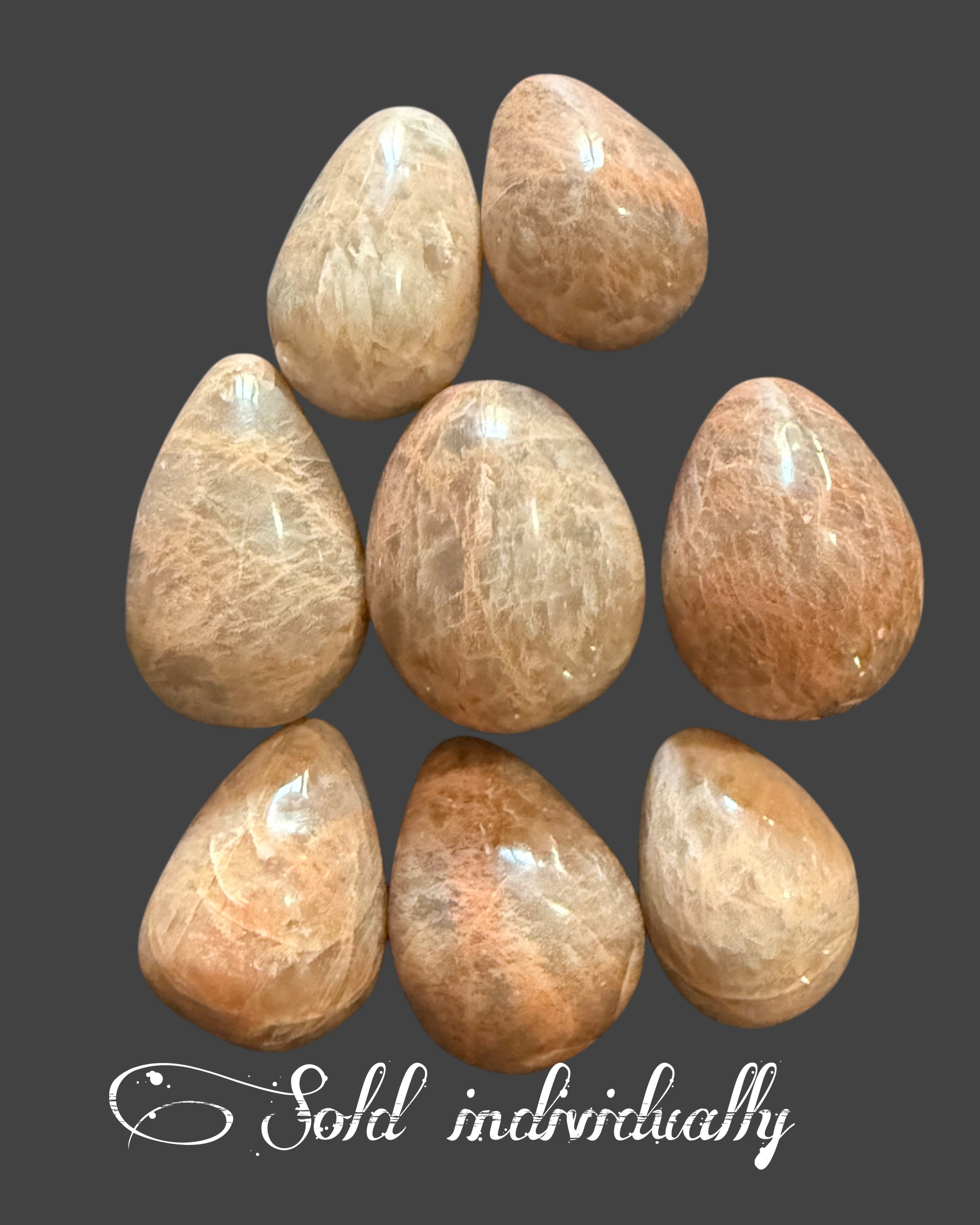 Peach Moonstone Egg - 2 oz