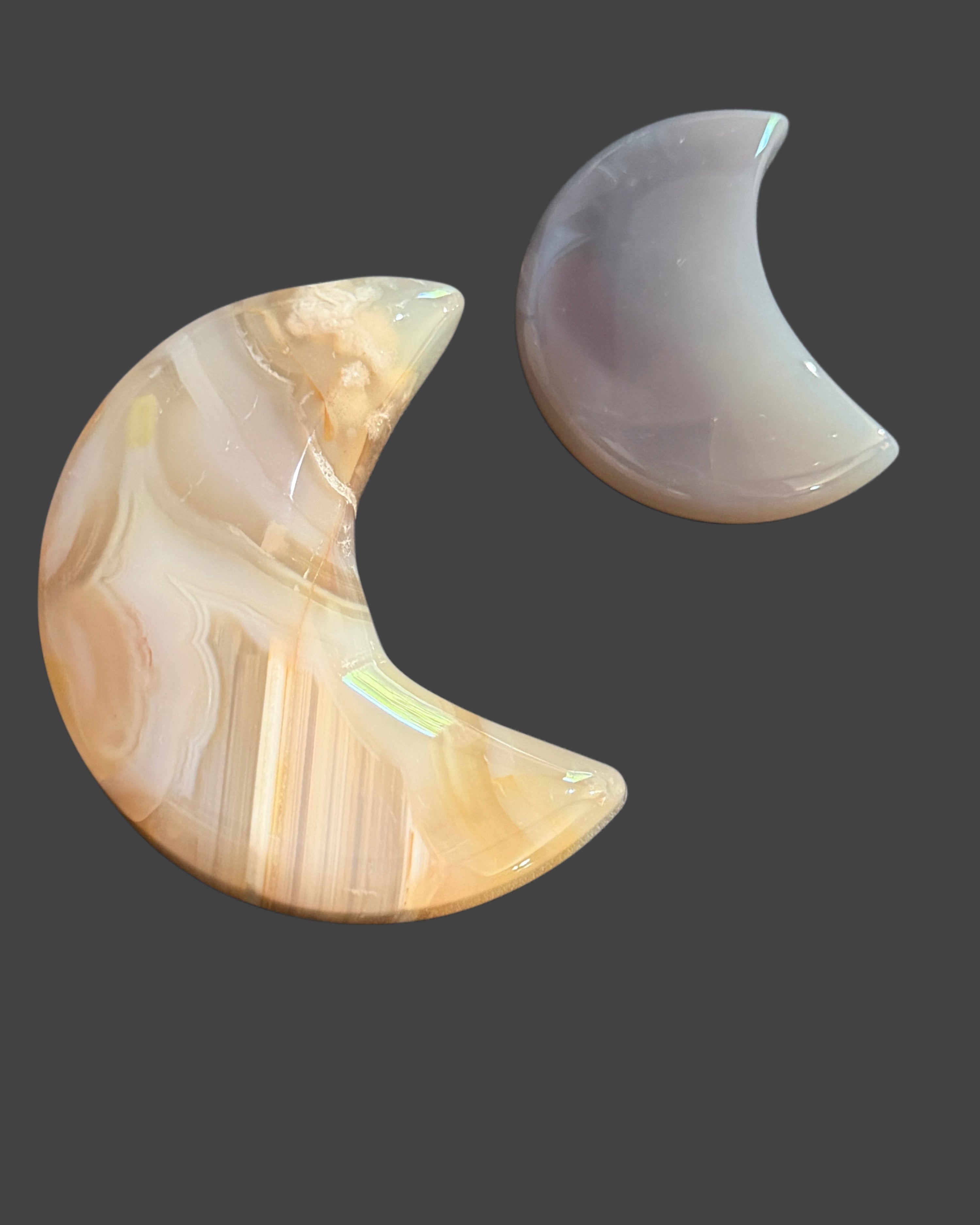 Agate Moon Pair