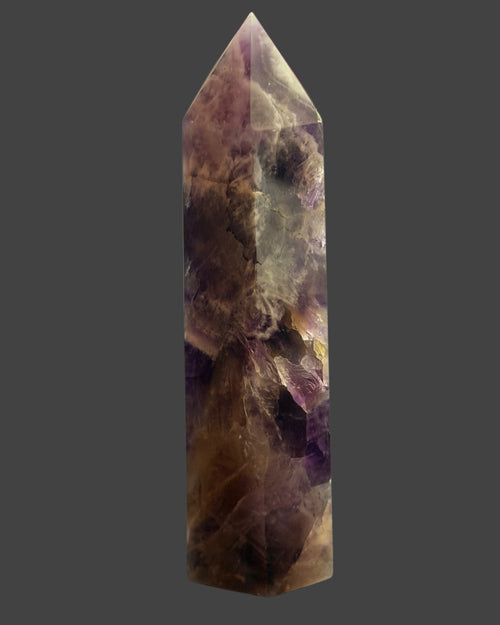 Chevron Amethyst Tower - 4 inches