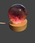 Rainbow Fluorite Sphere - 56mm with Illuminated Stand