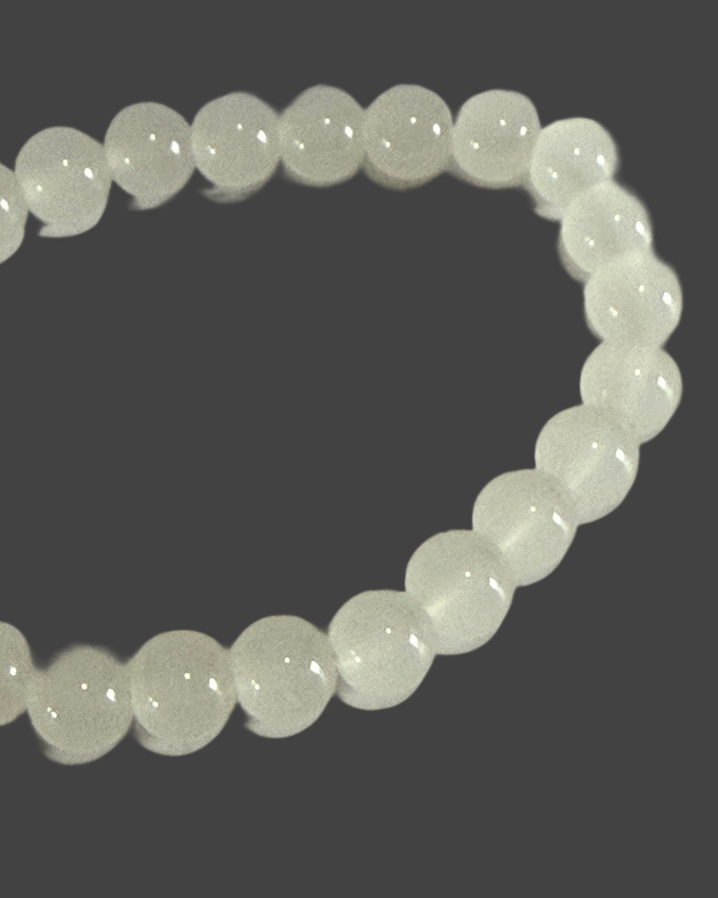 Clear Quartz 8mm Beaded Strech Bracelet