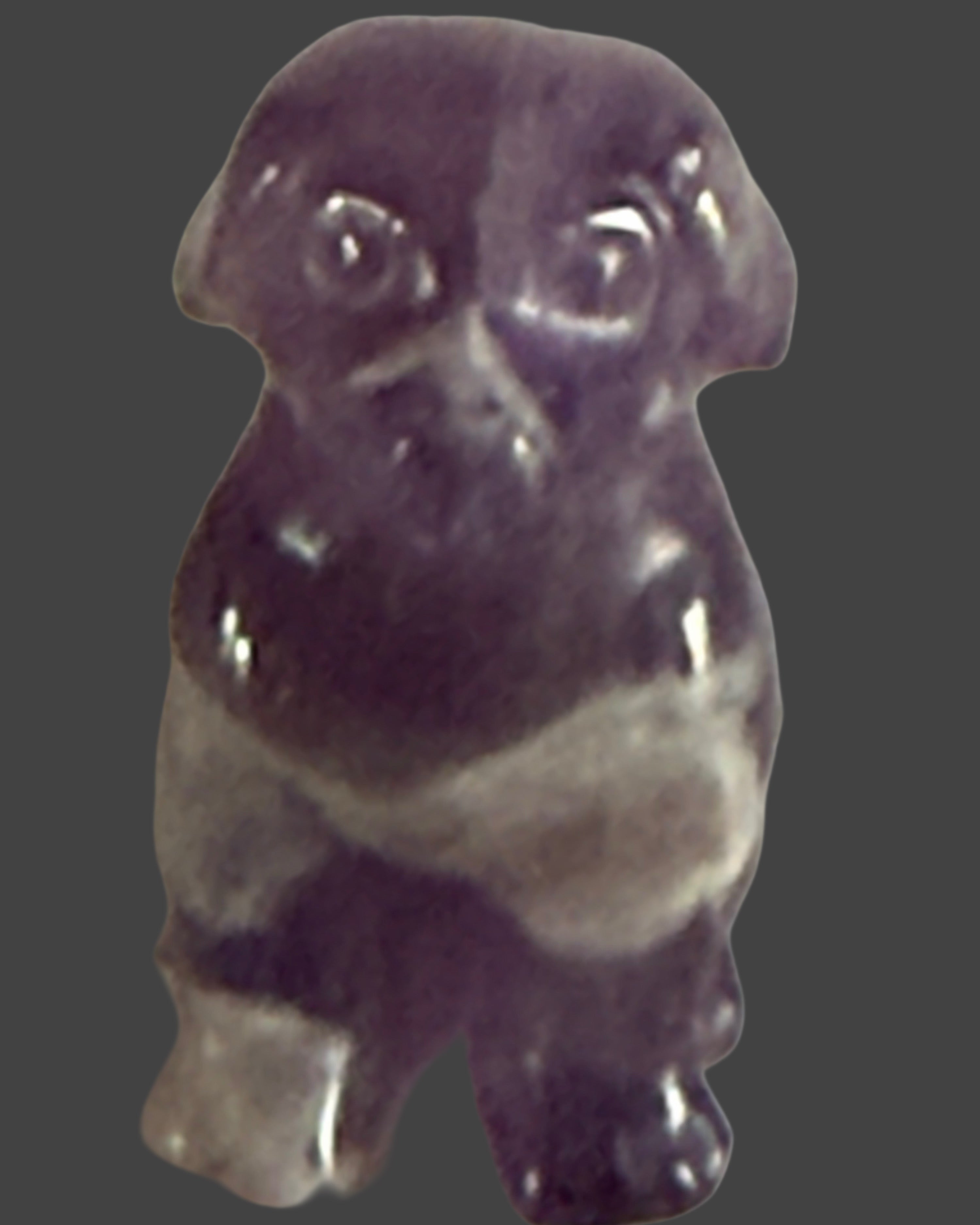 Amethyst Mini Dog Carving