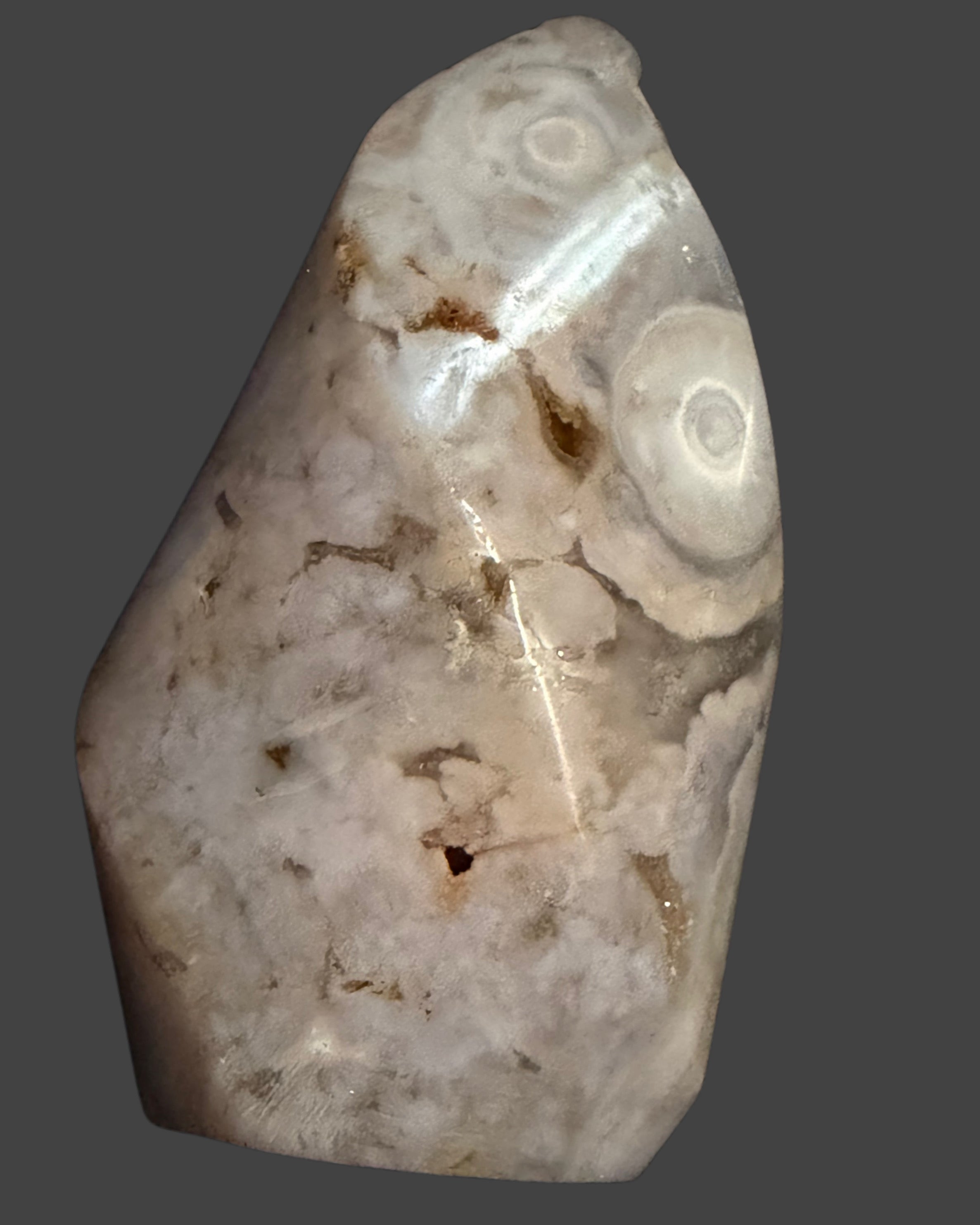 Flower Agate Flame - 3 Inches