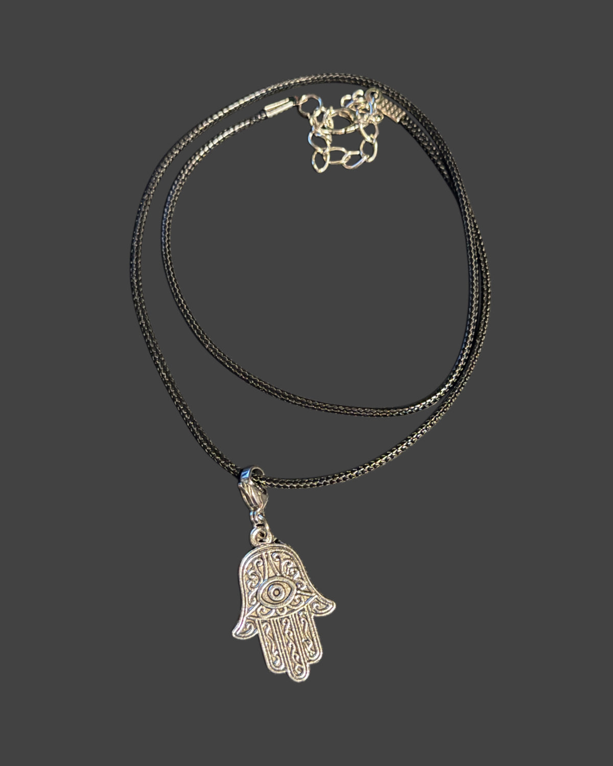 Hamsa Hand with Evil Eye Necklace