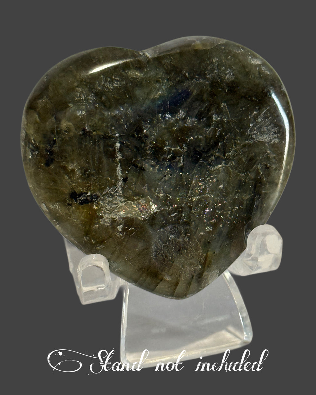 Labradorite Heart - 1 Inch