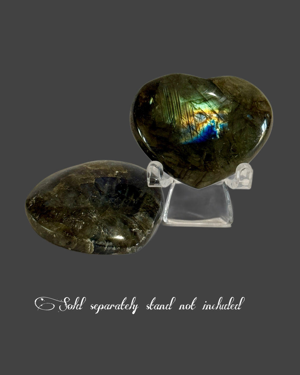 Labradorite Heart - 1 Inch