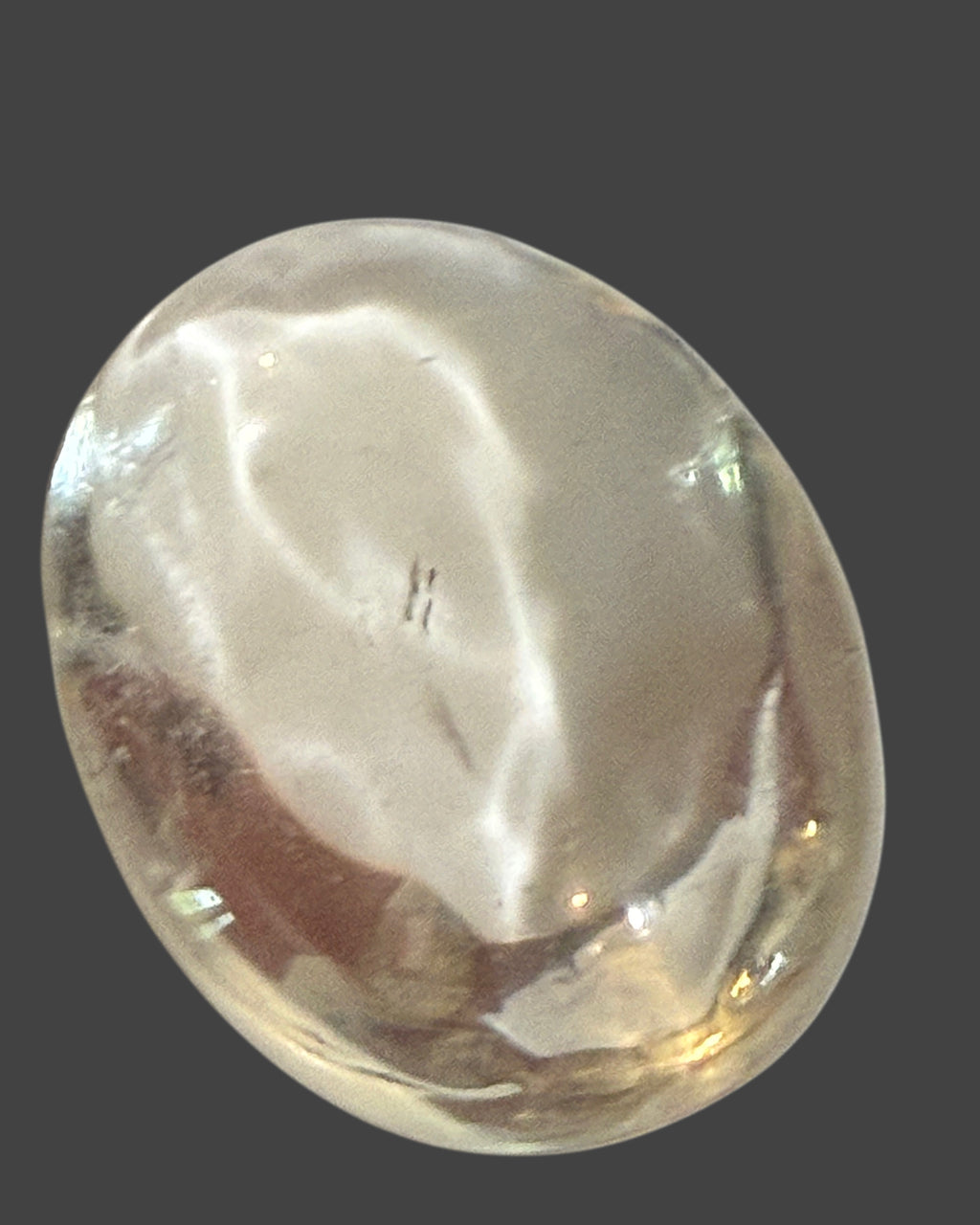 Clear Quartz Palm Stone - 2.5 Inches