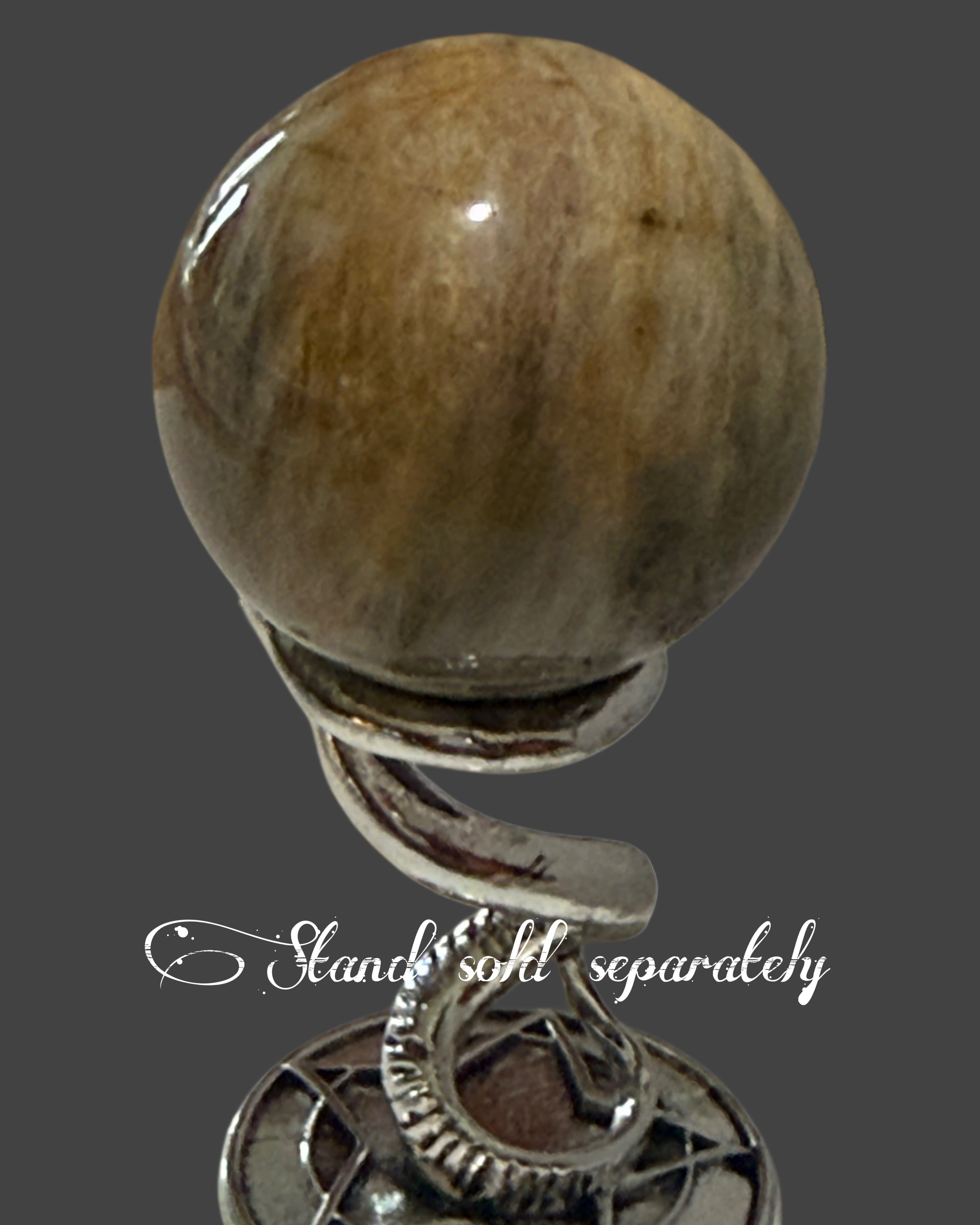 Black Moonstone Sphere - 40 mm