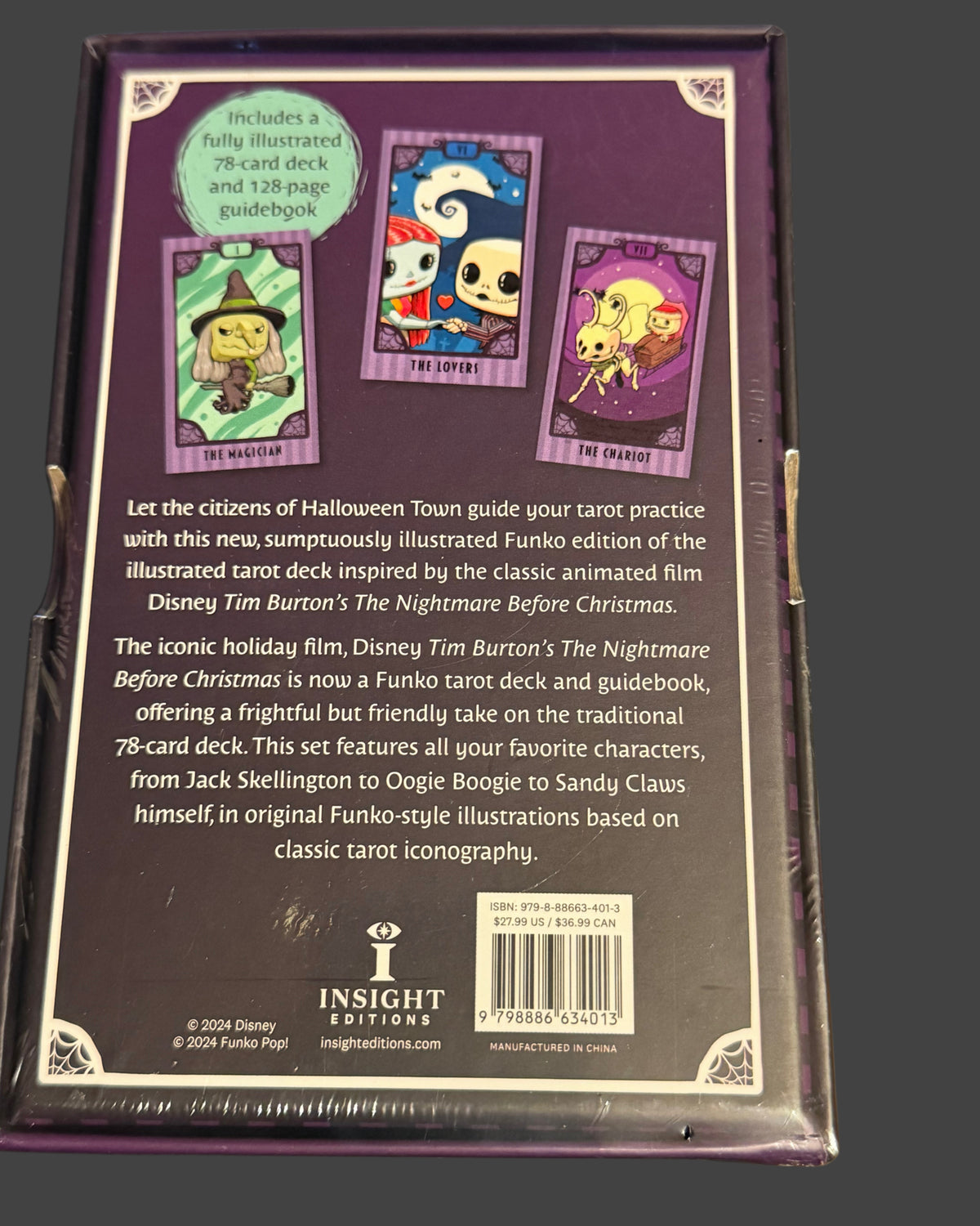 Disney Tim Burton's The Nightmare Before Christmas Funko Tarot Card Deck and Guidebook