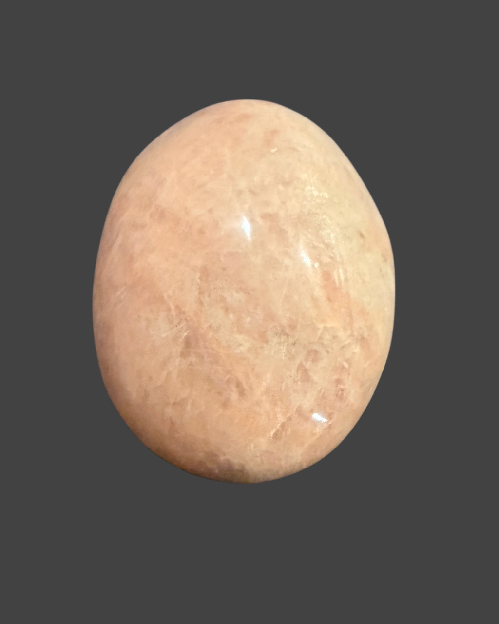 Peach Moonstone Palm Stone - 2.5 Inches