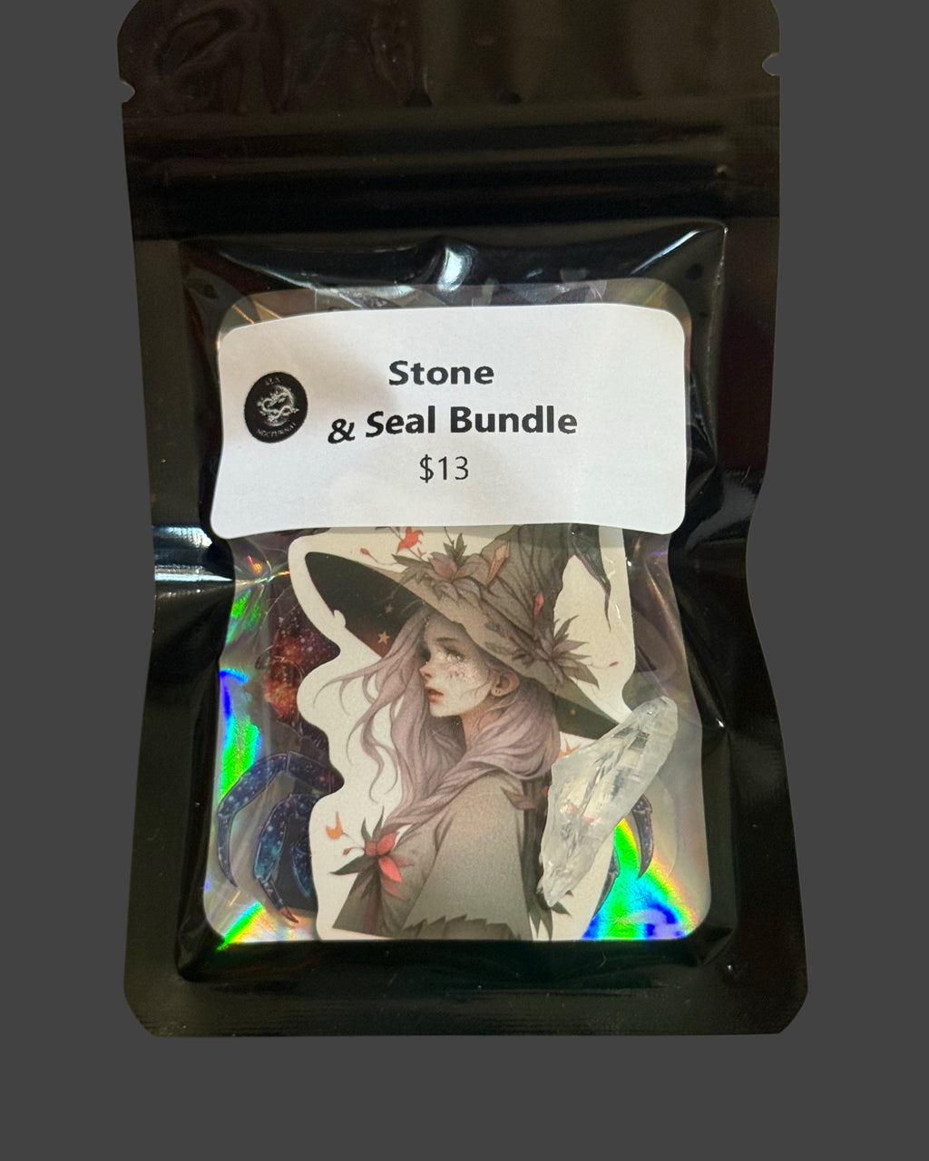 Stone & Seal Bundle - Mini Crystal & Sticker Set
