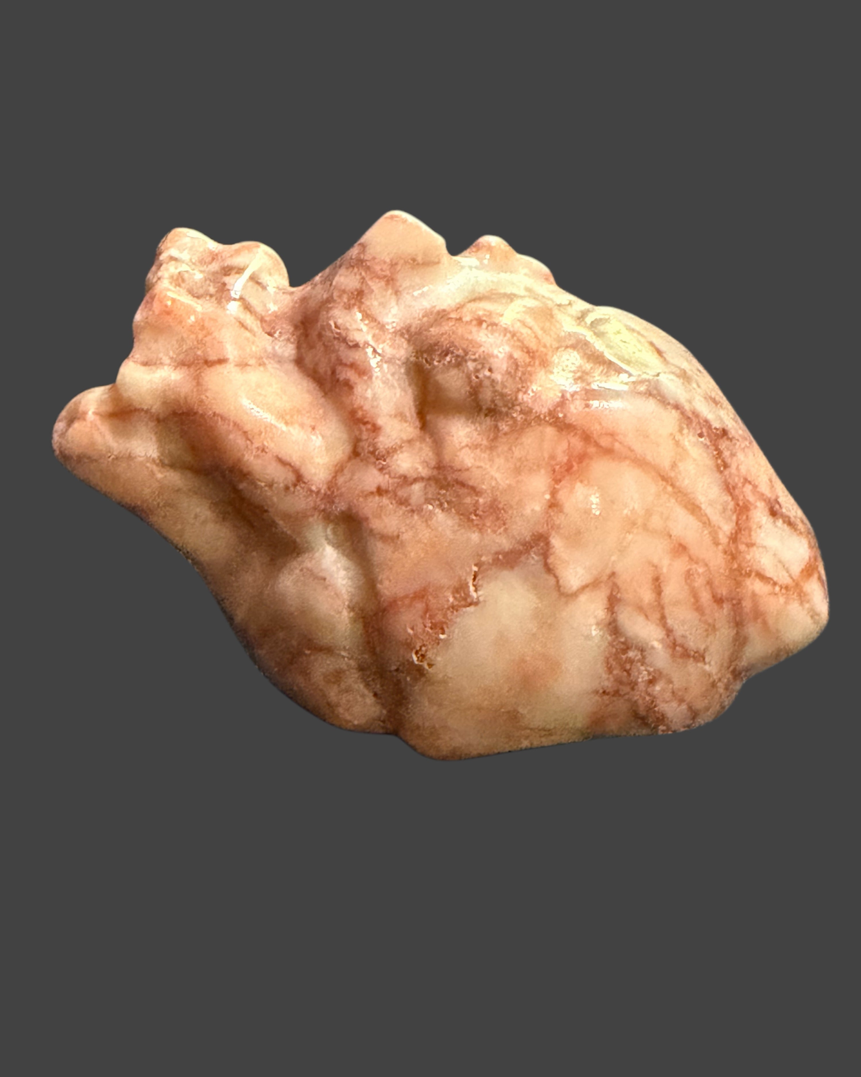 Red Vein Jasper Heart