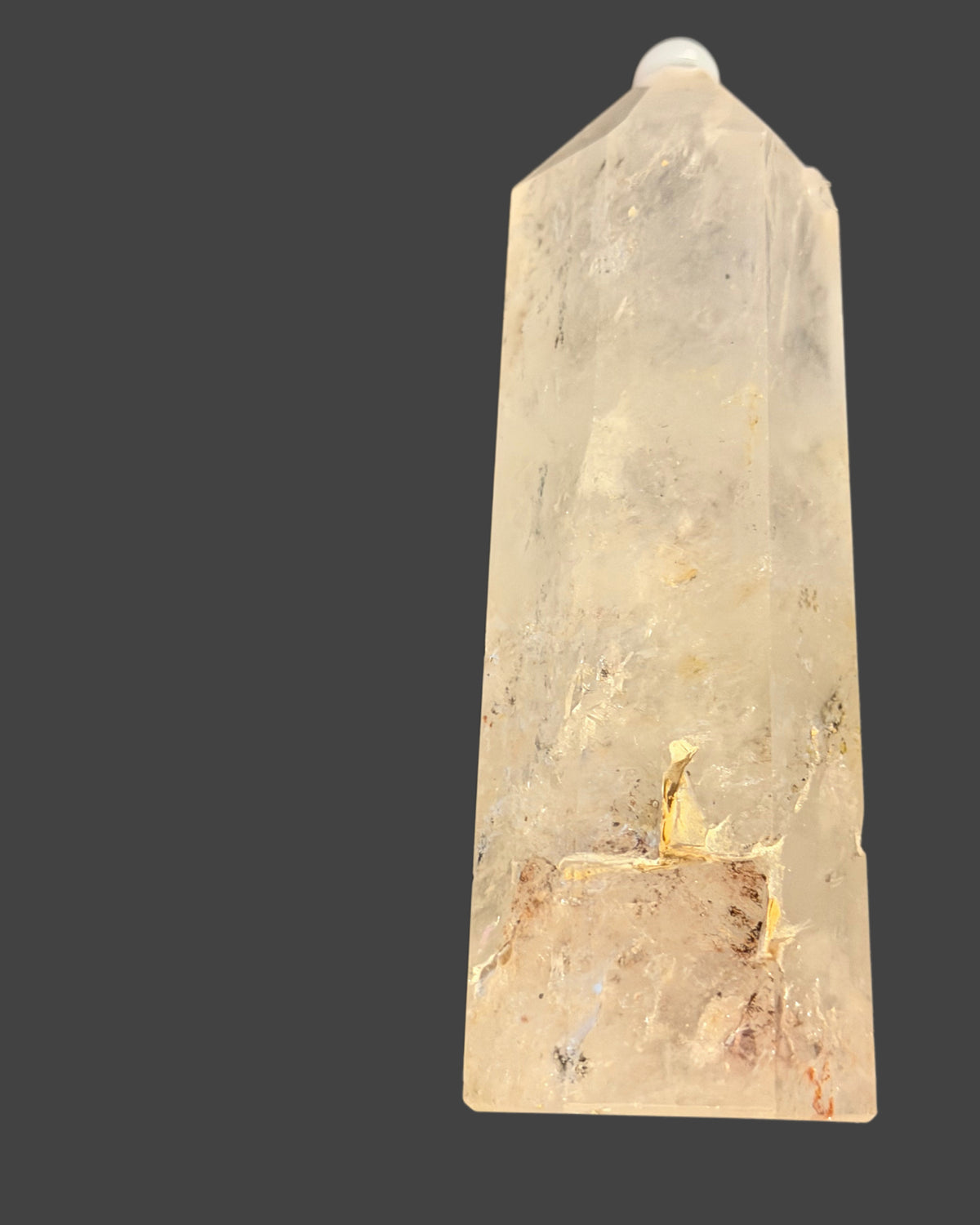 Clear Quartz with Garden Inclusions Tower