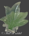 Fluorite Leaf Carving - 2"
