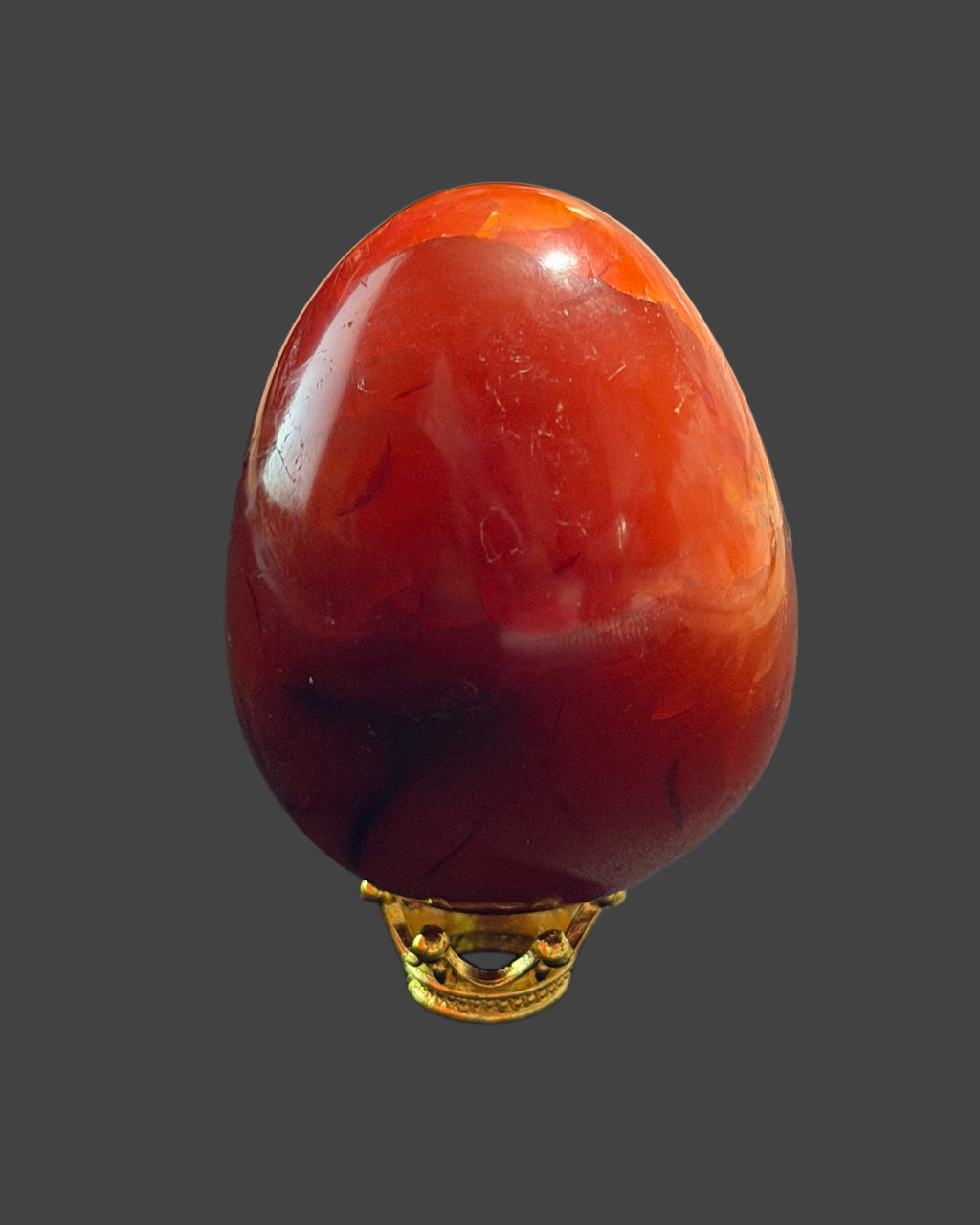 Carnelian Egg with Stand