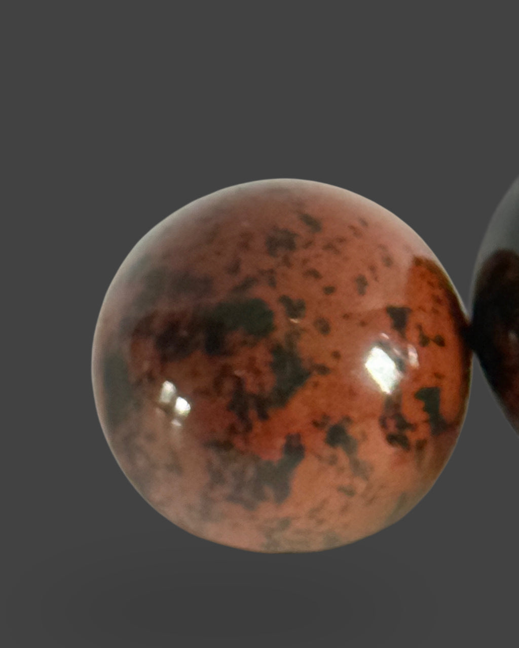 Mahogany Obsidian Mini Sphere Set -1.5oz