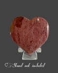 Petrified Wood Heart - 2 Inches