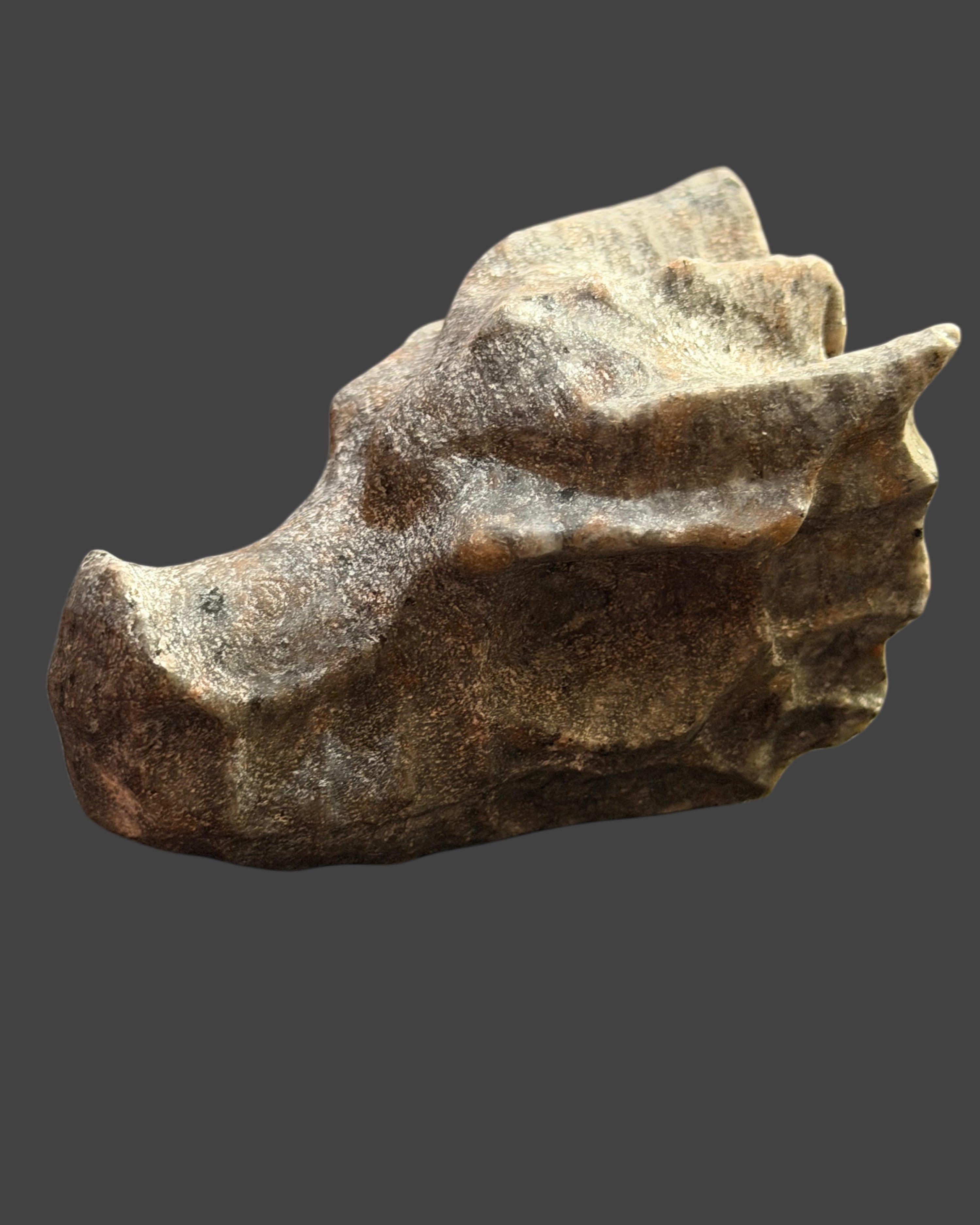 Yooperlite Dragon Head Carving - 2 Inches