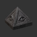 Shungite Evil Eye Pyramid