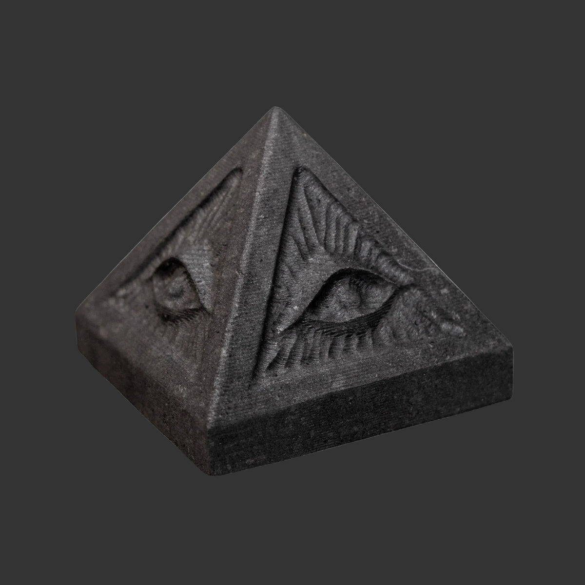 Shungite Evil Eye Pyramid