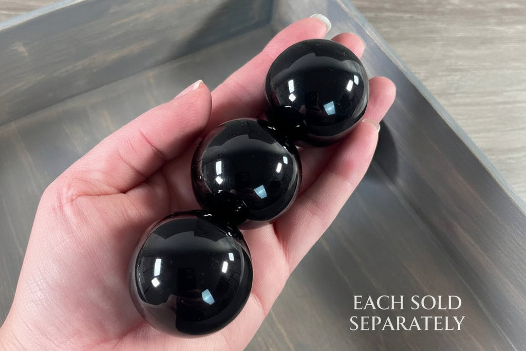 Black Obsidian Sphere - 40 mm