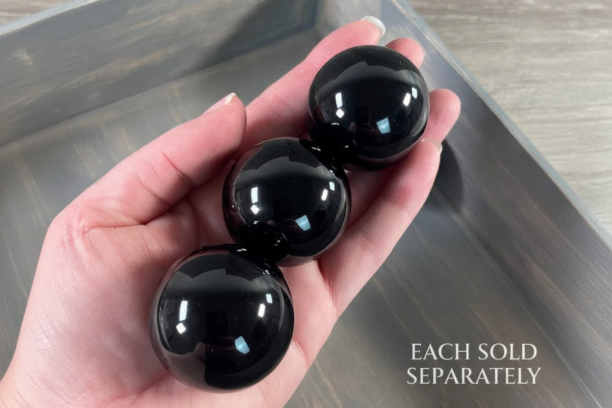 Black Obsidian Sphere - 40 mm